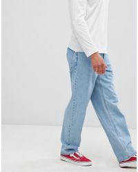 Jeans larghi lavaggio chiaro vintageASOS in Denim da Uomo colore Blu | Lyst