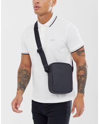 Bandolera BOSS - Pixel 50446471 10225873 01 Gris - Hombre - Bolsos  juveniles - Artículos de cuero - Complementos | zapatos.es