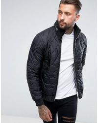 G-Star RAW Synthetic Meefic Quilted Overshirt in Black for Men - Lyst