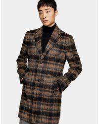 topman navy coat