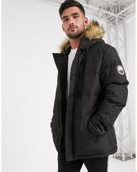 threadbare hooded parka jacket