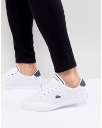 lacoste court master trainers white