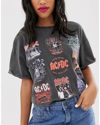 Bershka ac dc t shirt Clearance
