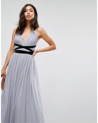 asos premium tulle maxi prom dress