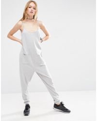 grey lounge jumpsuit
