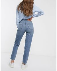 SELECTED Femme Straight Leg Authentic Denim Jeans-blue - Lyst