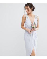 wrap midi dress for wedding