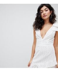 pretty little thing broderie dress