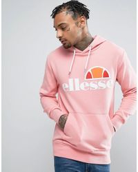 Sudadera con capucha y logo clásico en rosa Ellesse de Algodón de color Rosa  para hombre | Lyst