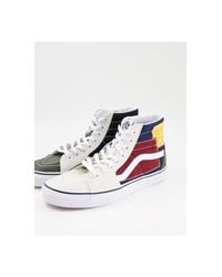 vans patchwork sk8 hi multicolor