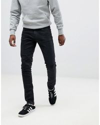 nudie jeans tight terry rainy black