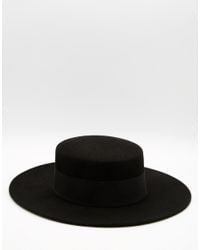 wide flat brim hat mens