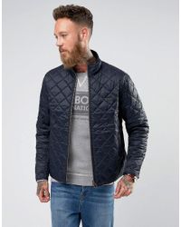 barbour international men's gear slim fit quilted jacket