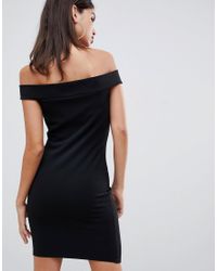 bardot zip front dress