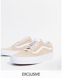 vans old skool beige daim
