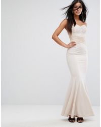 lipsy bandeau maxi dress