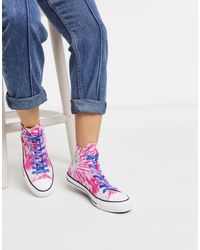 tie dye converse pink