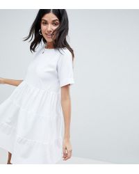 asos white smock dress