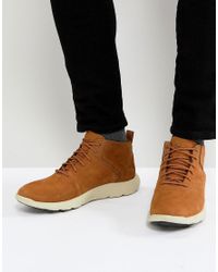 Timberland Flyroam Super Ox Nubuck Sneakers in Red for Men - Lyst