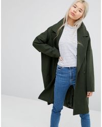 weekday green coat