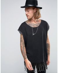 asos mens fringe shirt