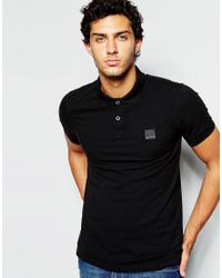 BOSS by HUGO Boss By Hugo Boss Polo Shirt With Logo In Black In Slim Fit for Men - Lyst