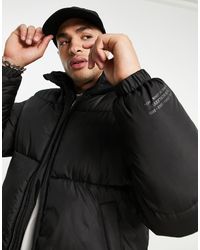 topman black parka