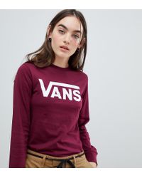 women's burgundy vans t shirt