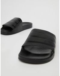 adidas black sliders mens