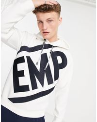 Emp amp - felpa bianca da Uomo di Emporio Armani in Bianco | Lyst