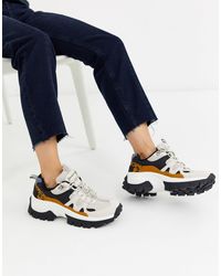 Stradivarius Veelkleurige Sneakers Met Inzetstukken in het Blauw - Lyst