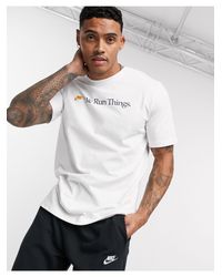 Nike 'we Run Things' T-shirt in Beige (Natural) for Men | Lyst Canada