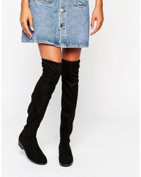 dune thigh high boots