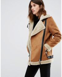 vero moda shearling jacket