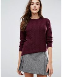 jack wills cable knit jumper womens
