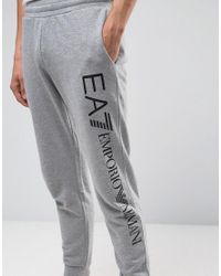 grey ea7 joggers