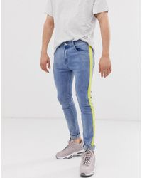 lime green stripe jeans