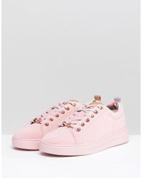 ted baker pink suede trainers