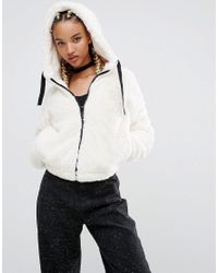 pull and bear faux fur