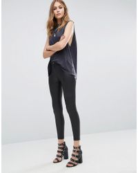 mango leather leggings