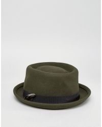 green pork pie hat