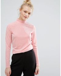 pink high neck