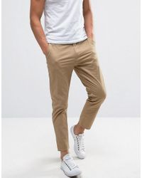 slim fit cropped chinos