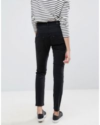 ONLY Cotton Lizzy Antifit Pants in Black - Lyst
