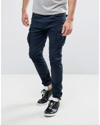 jack & jones intelligence slim fit cargo trouser