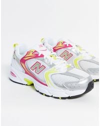 new balance bianche e rosa