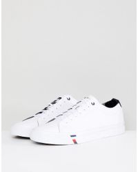 tommy hilfiger dino leather trainer