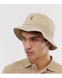 Cappello da pescatore beige con logo multi - In esclusiva per ASOSPolo Ralph  Lauren in Cotone da Uomo colore Neutro | Lyst