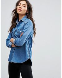new look denim shirt womens