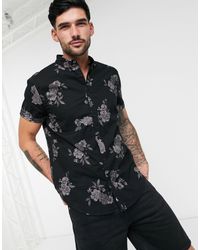 Camisa Hollister de hombre de color Negro | Lyst